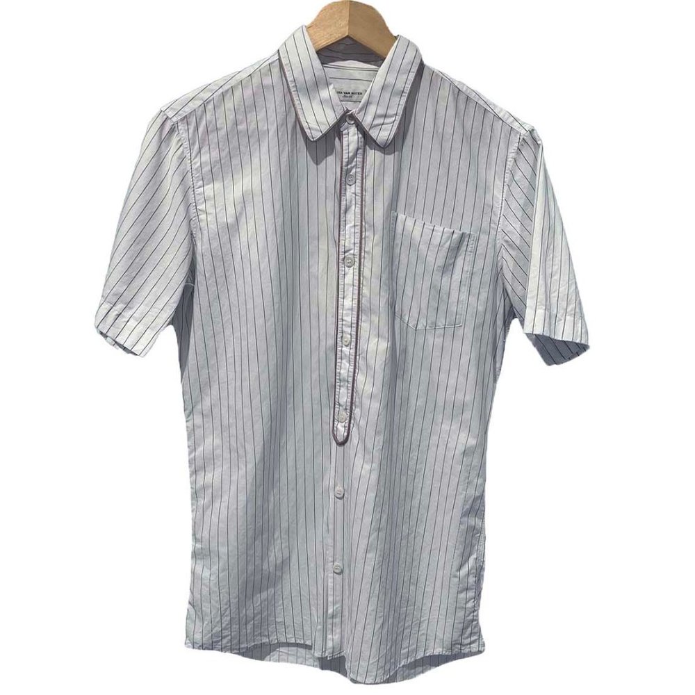 Dries van Noten Short Sleeve Button Up w/ Piping